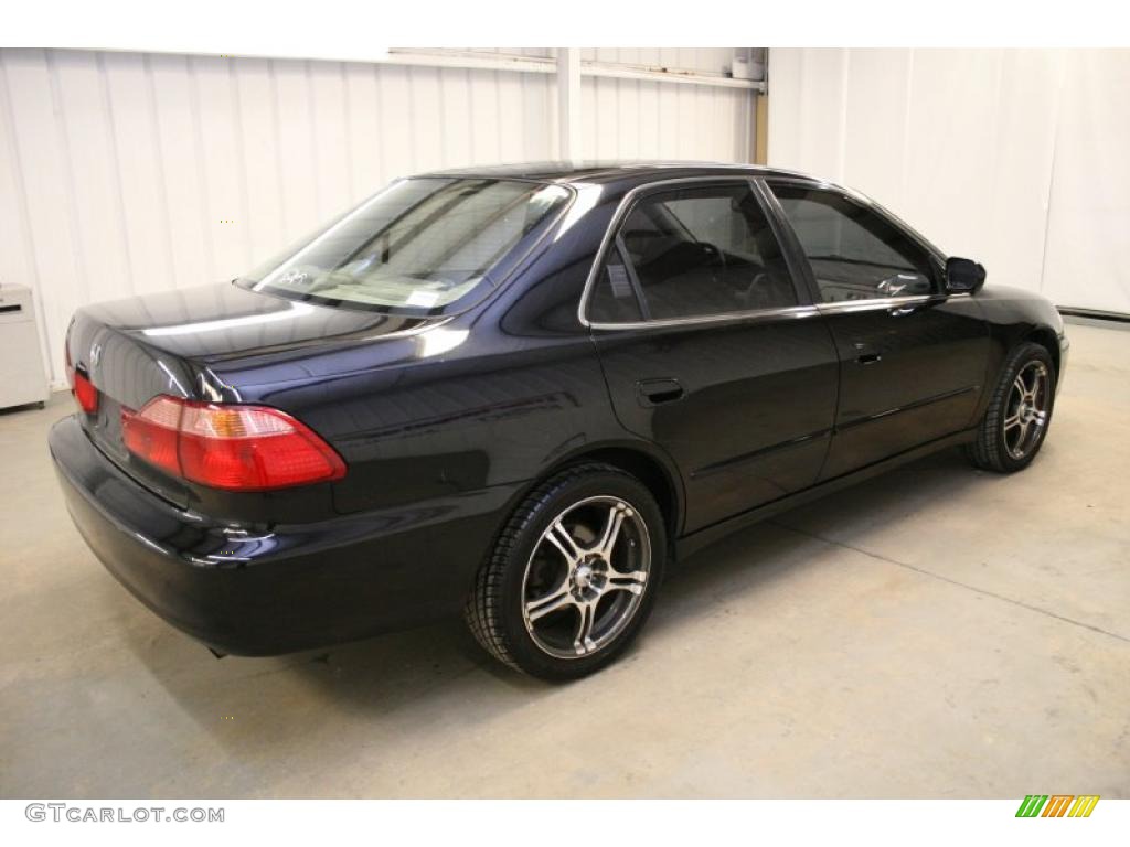 1999 Accord EX Sedan - Flamenco Black Pearl / Gray photo #5