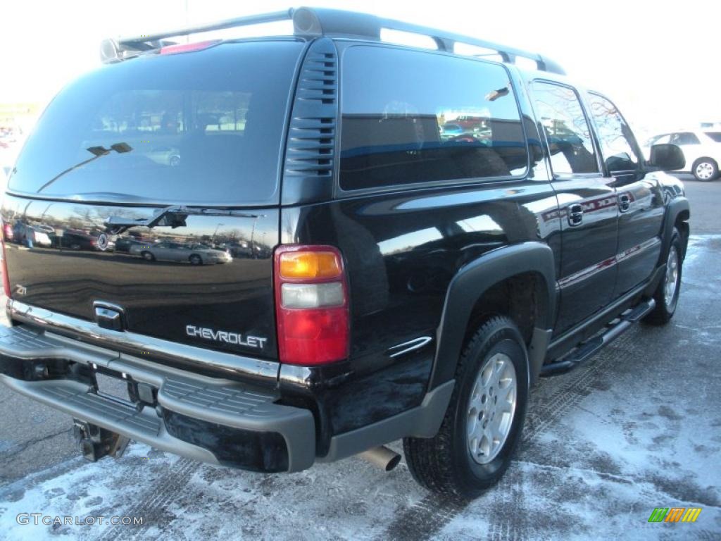 2003 Suburban 1500 Z71 4x4 - Black / Tan/Neutral photo #6
