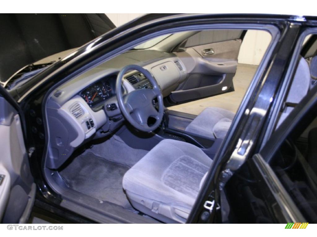 1999 Accord EX Sedan - Flamenco Black Pearl / Gray photo #13