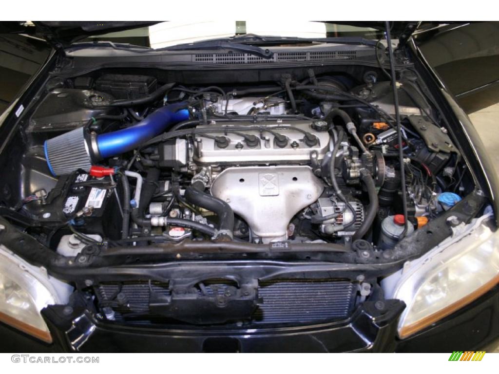 1999 Accord EX Sedan - Flamenco Black Pearl / Gray photo #46