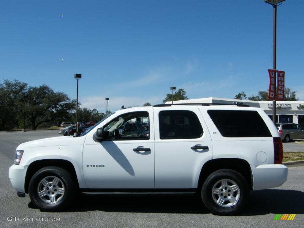 2007 Tahoe LS - Summit White / Dark Titanium/Light Titanium photo #2