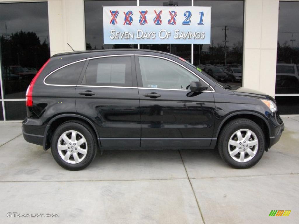 2008 CR-V EX 4WD - Nighthawk Black Pearl / Black photo #2