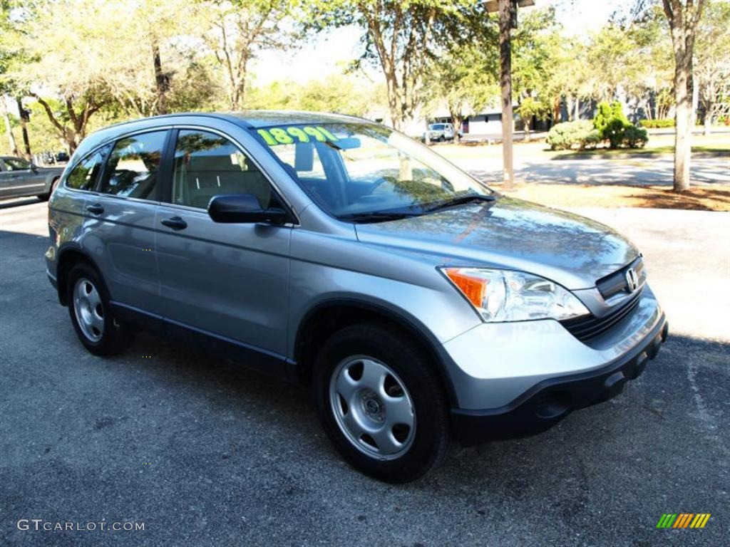 2007 CR-V LX - Whistler Silver Metallic / Gray photo #1