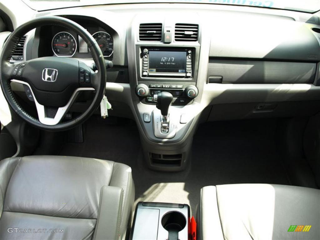 2008 CR-V EX-L - Taffeta White / Gray photo #9