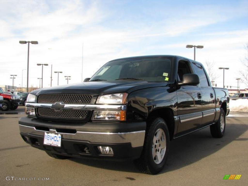 2005 Silverado 1500 LS Crew Cab - Black / Dark Charcoal photo #2