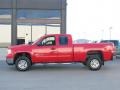 2007 Fire Red GMC Sierra 2500HD SLE Extended Cab 4x4  photo #1