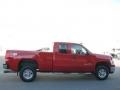 2007 Fire Red GMC Sierra 2500HD SLE Extended Cab 4x4  photo #4