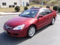 2007 Moroccan Red Pearl Honda Accord EX-L V6 Sedan  photo #1