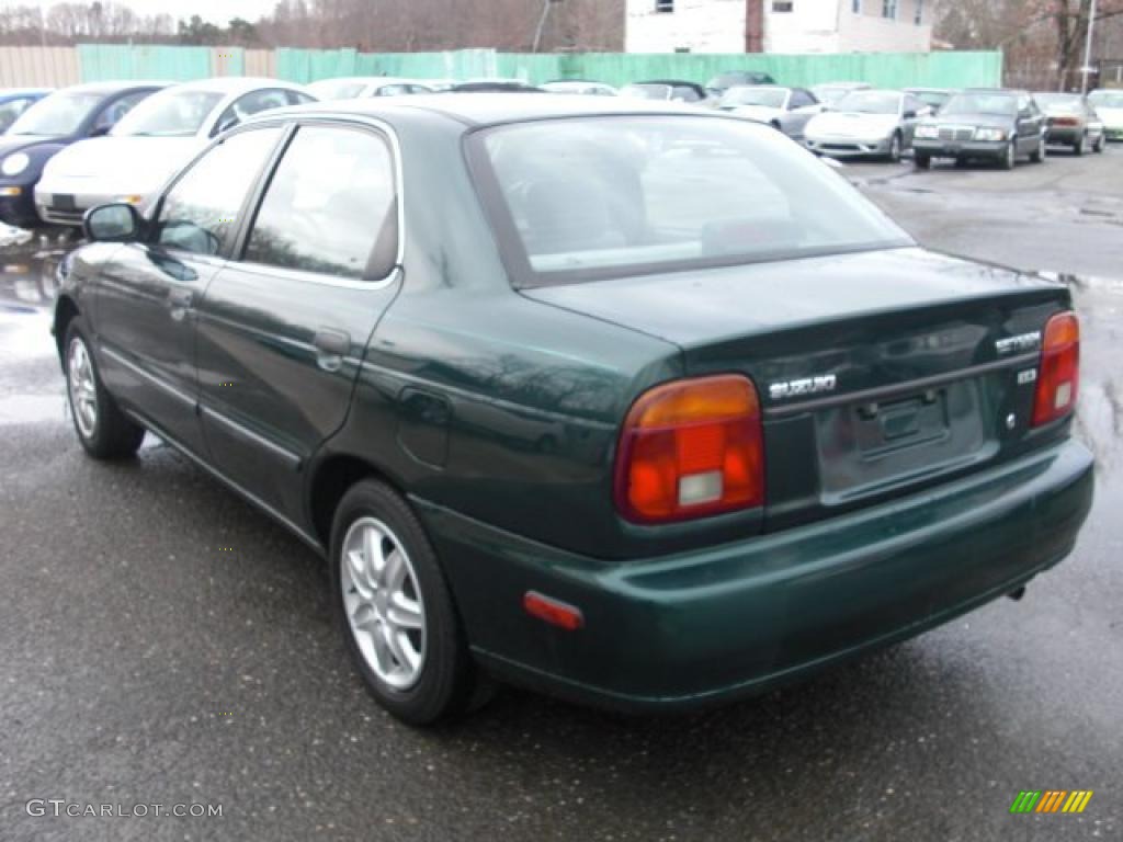 2001 Esteem GL Sedan - Grove Green Metallic / Gray photo #5