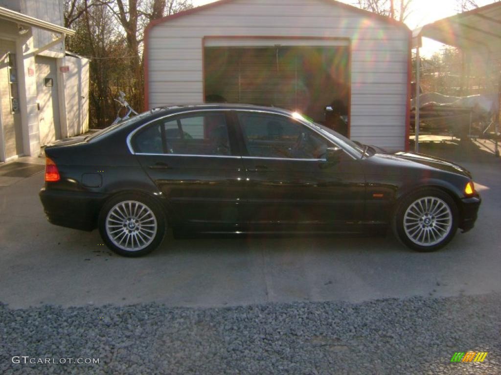 2001 3 Series 330i Sedan - Jet Black / Black photo #4