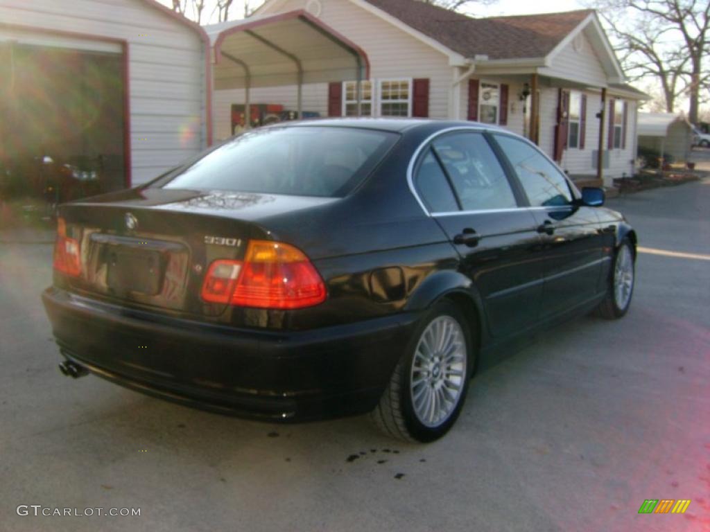 2001 3 Series 330i Sedan - Jet Black / Black photo #5