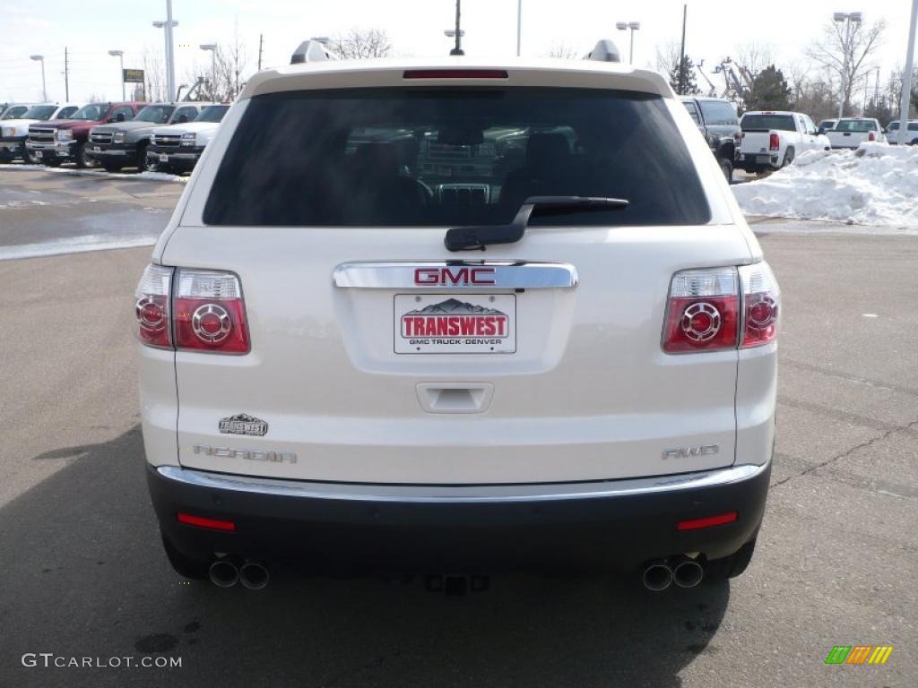 2010 Acadia SLT AWD - White Diamond Tricoat / Ebony photo #4