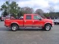 2005 Red Clearcoat Ford F250 Super Duty Lariat FX4 Crew Cab 4x4  photo #4