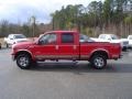 2005 Red Clearcoat Ford F250 Super Duty Lariat FX4 Crew Cab 4x4  photo #8