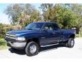 2001 Parriot Blue Pearl Dodge Ram 3500 SLT Quad Cab 4x4 Dually  photo #2