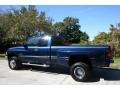 2001 Parriot Blue Pearl Dodge Ram 3500 SLT Quad Cab 4x4 Dually  photo #5