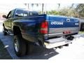 2001 Parriot Blue Pearl Dodge Ram 3500 SLT Quad Cab 4x4 Dually  photo #21