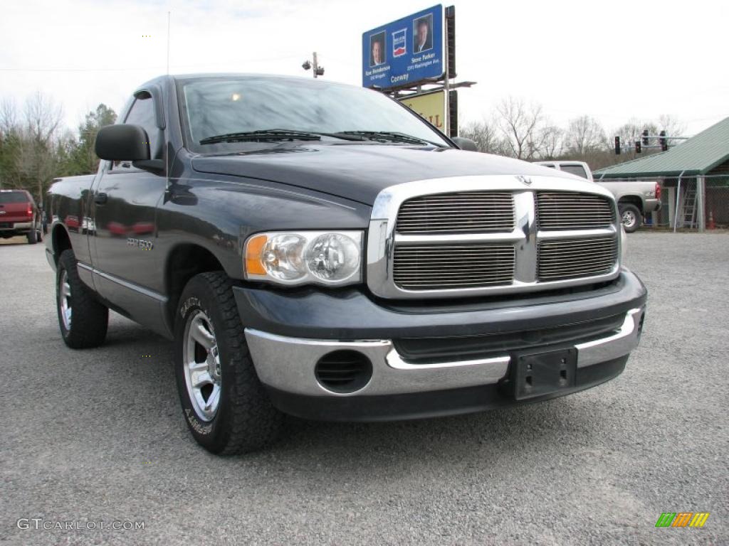 2003 Ram 1500 SLT Regular Cab - Graphite Metallic / Dark Slate Gray photo #3