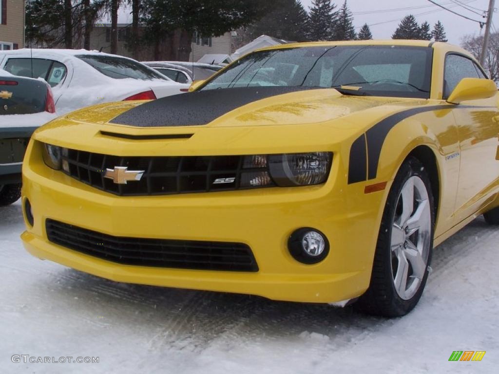 2010 Camaro SS Coupe - Rally Yellow / Black photo #11