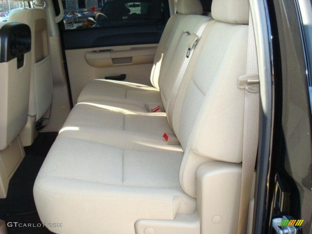 2008 Silverado 1500 LT Crew Cab - Black / Light Cashmere/Ebony Accents photo #10