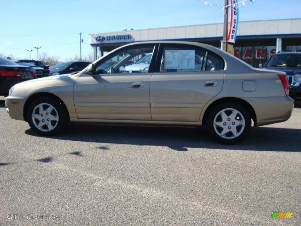 2006 Elantra GLS Sedan - Champagne Beige / Beige photo #3