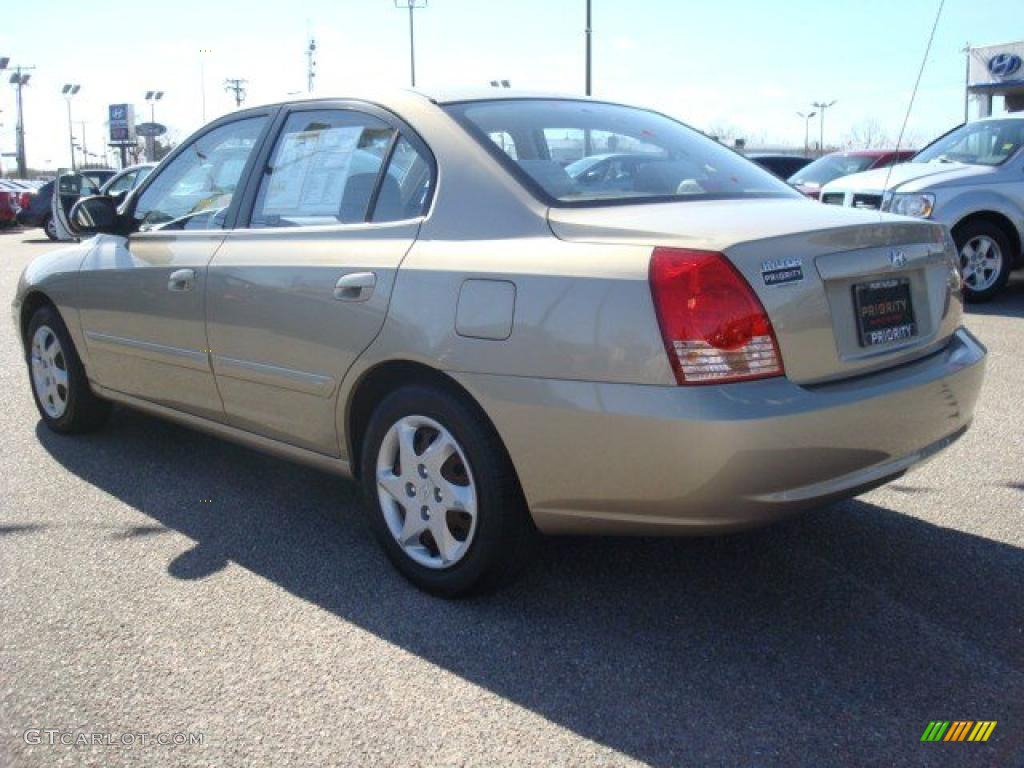 2006 Elantra GLS Sedan - Champagne Beige / Beige photo #4