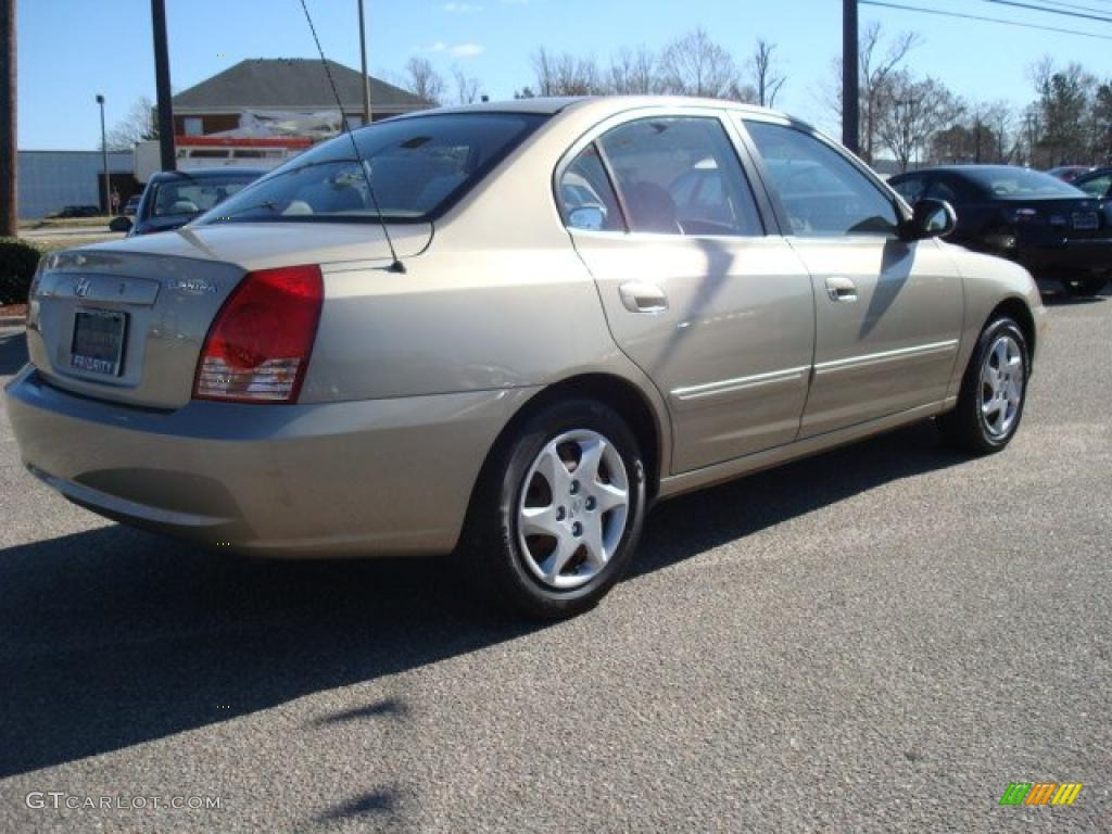 2006 Elantra GLS Sedan - Champagne Beige / Beige photo #6