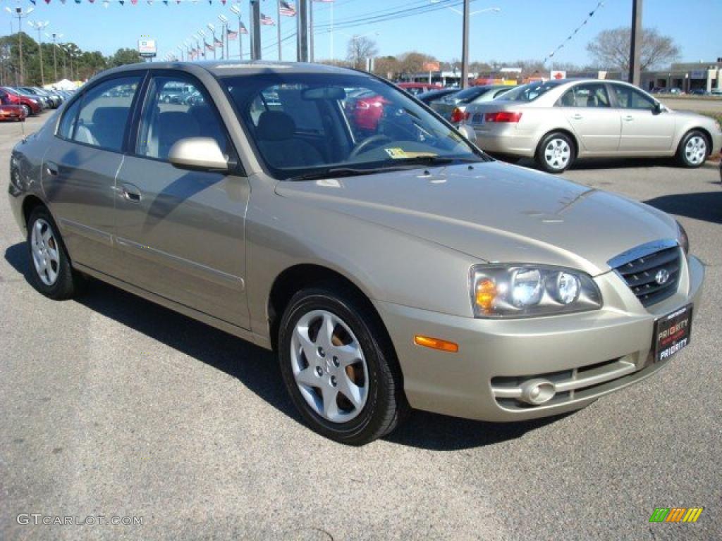 2006 Elantra GLS Sedan - Champagne Beige / Beige photo #8