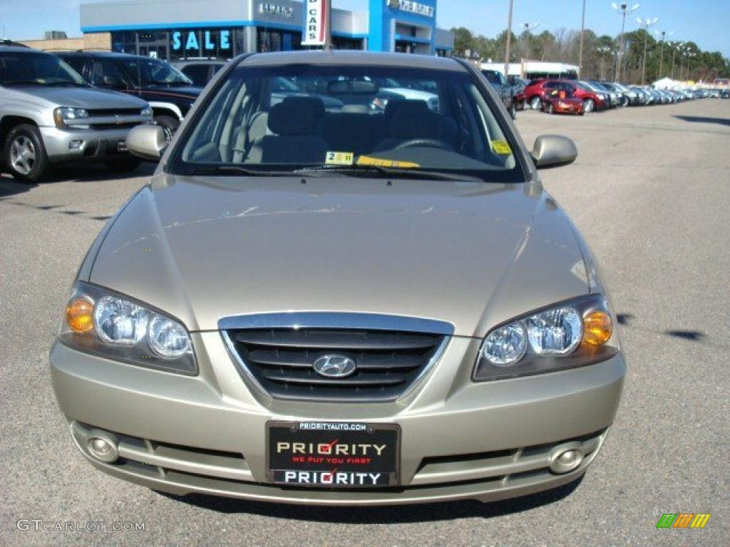 2006 Elantra GLS Sedan - Champagne Beige / Beige photo #9