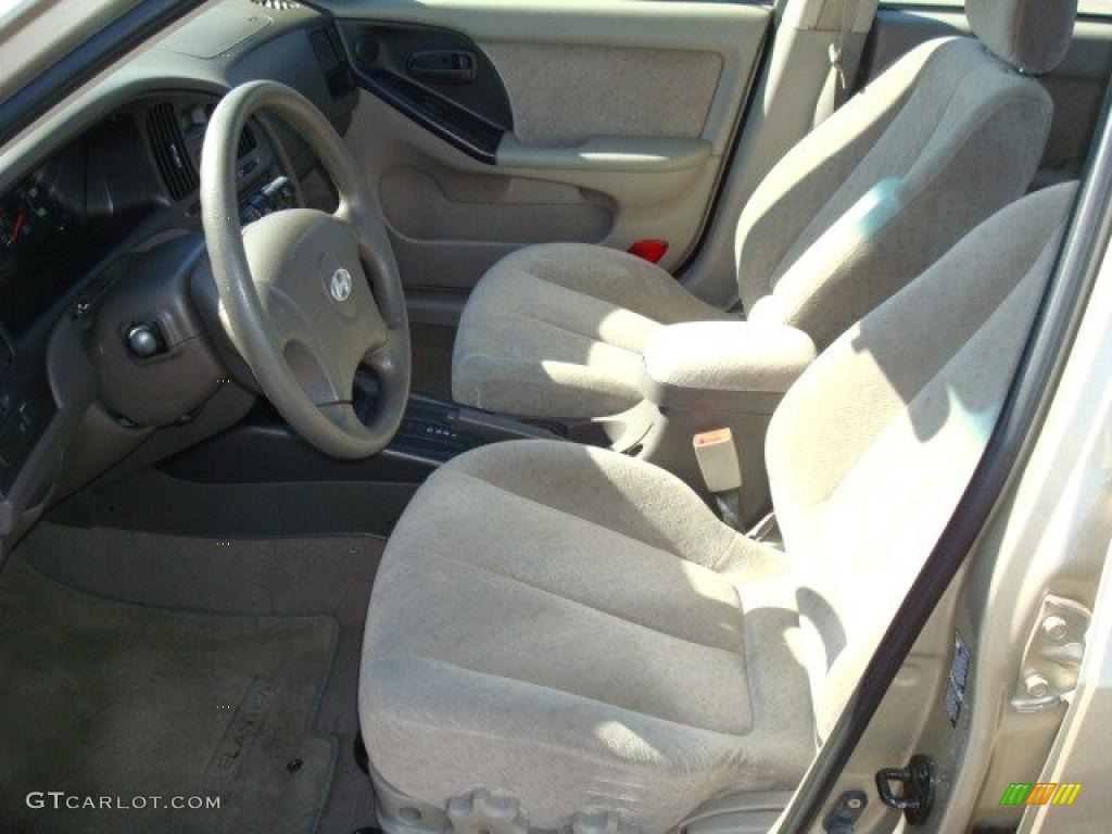 2006 Elantra GLS Sedan - Champagne Beige / Beige photo #10