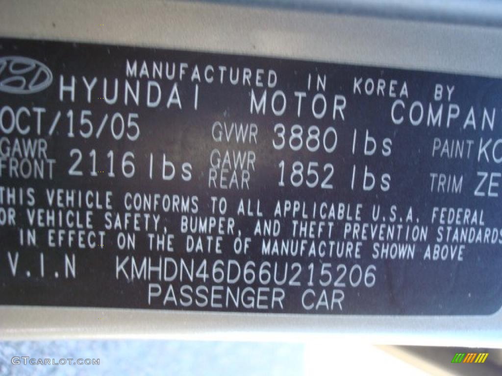 2006 Elantra GLS Sedan - Champagne Beige / Beige photo #23