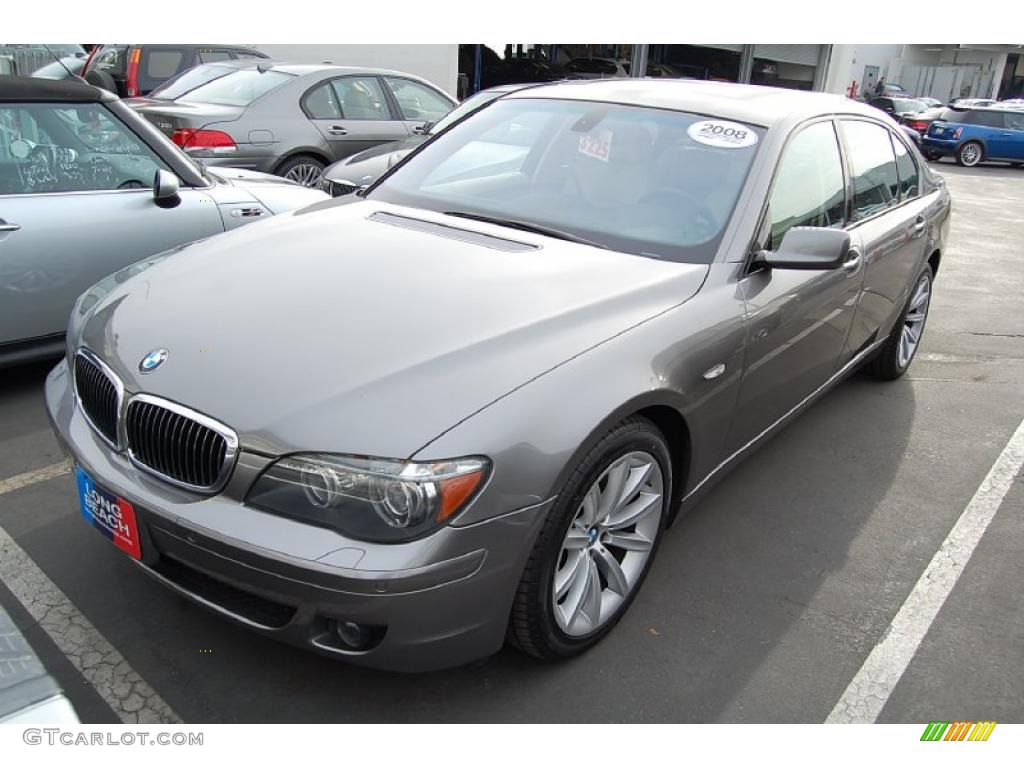 2008 7 Series 750Li Sedan - Titanium Grey Metallic / Cream Beige photo #2