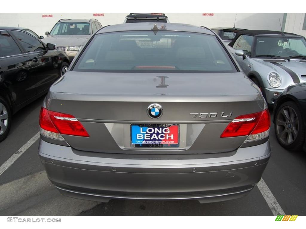 2008 7 Series 750Li Sedan - Titanium Grey Metallic / Cream Beige photo #5
