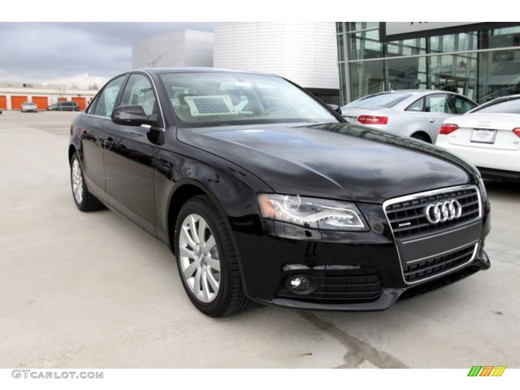 2010 A4 2.0T quattro Sedan - Brilliant Black / Light Gray photo #1