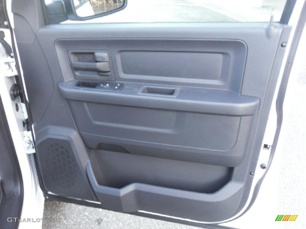 2010 Ram 1500 ST Quad Cab - Stone White / Dark Slate/Medium Graystone photo #17