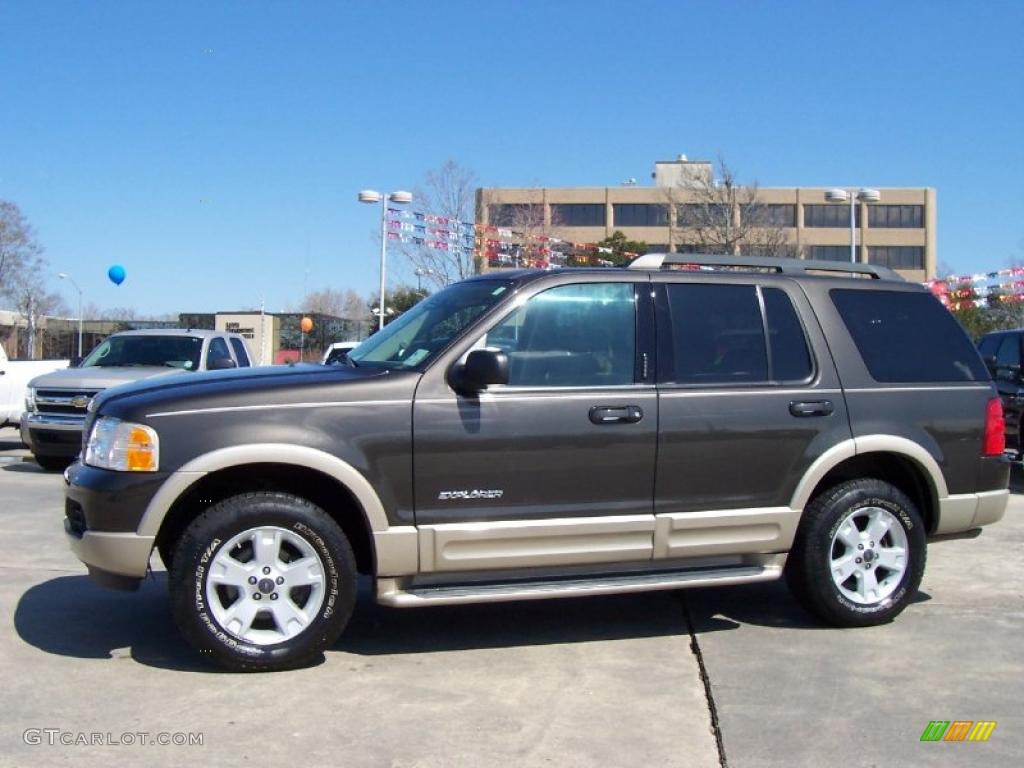2005 Explorer Eddie Bauer 4x4 - Dark Stone Metallic / Medium Parchment photo #1