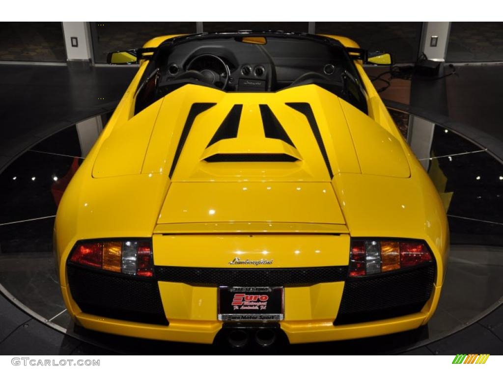 2006 Murcielago Roadster - Giallo Evros (Yellow) / Nero Perseus photo #5