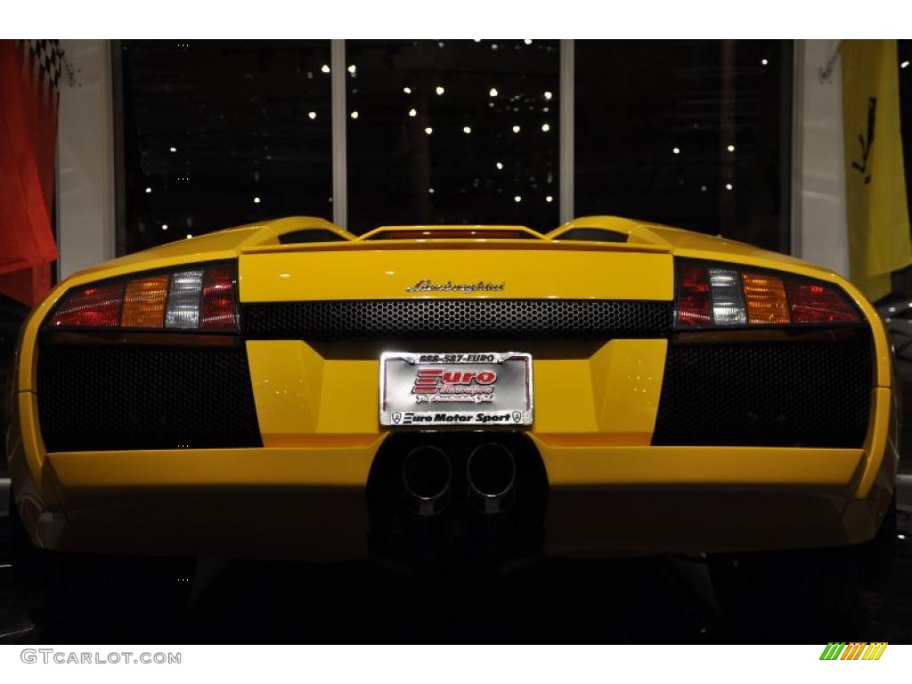 2006 Murcielago Roadster - Giallo Evros (Yellow) / Nero Perseus photo #21