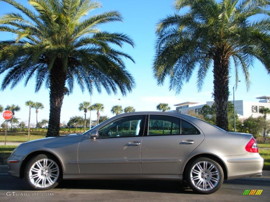 2008 E 350 4Matic Sedan - Pewter Metallic / Cashmere photo #1