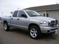 2008 Bright Silver Metallic Dodge Ram 1500 Big Horn Edition Quad Cab 4x4  photo #3