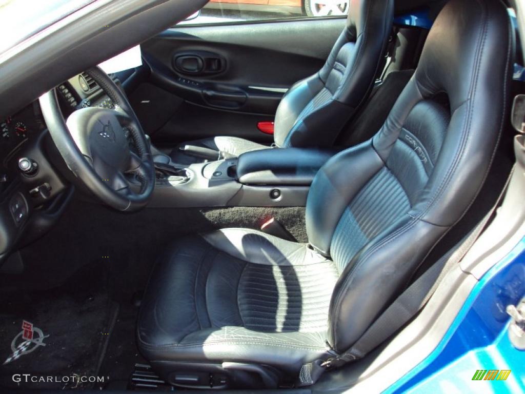 2003 Corvette Convertible - Electron Blue Metallic / Black photo #4