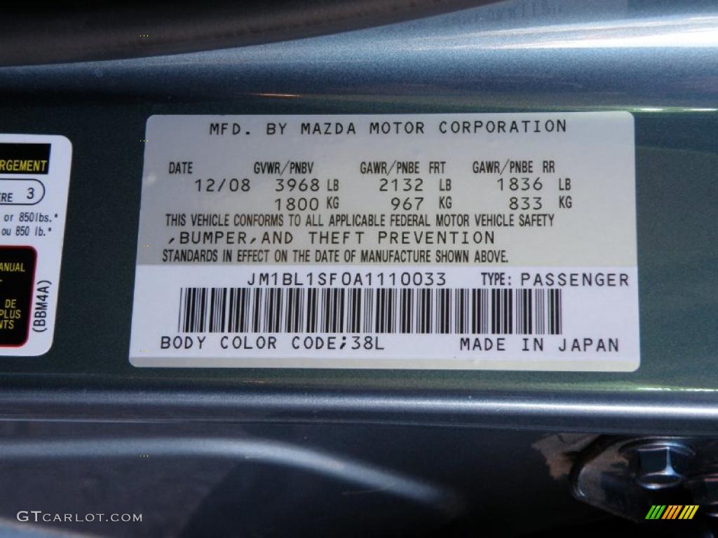 2010 MAZDA3 i Sport 4 Door - Gunmetal Blue Mica / Black photo #20