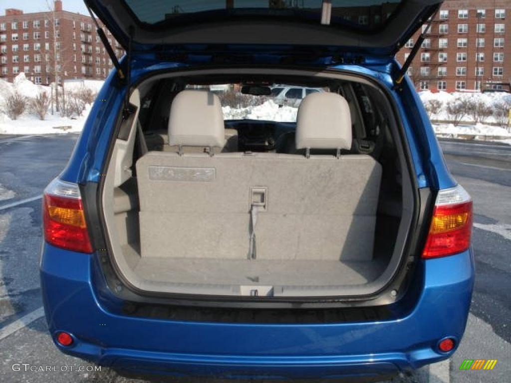 2008 Highlander Limited 4WD - Blue Streak Metallic / Ash Gray photo #12