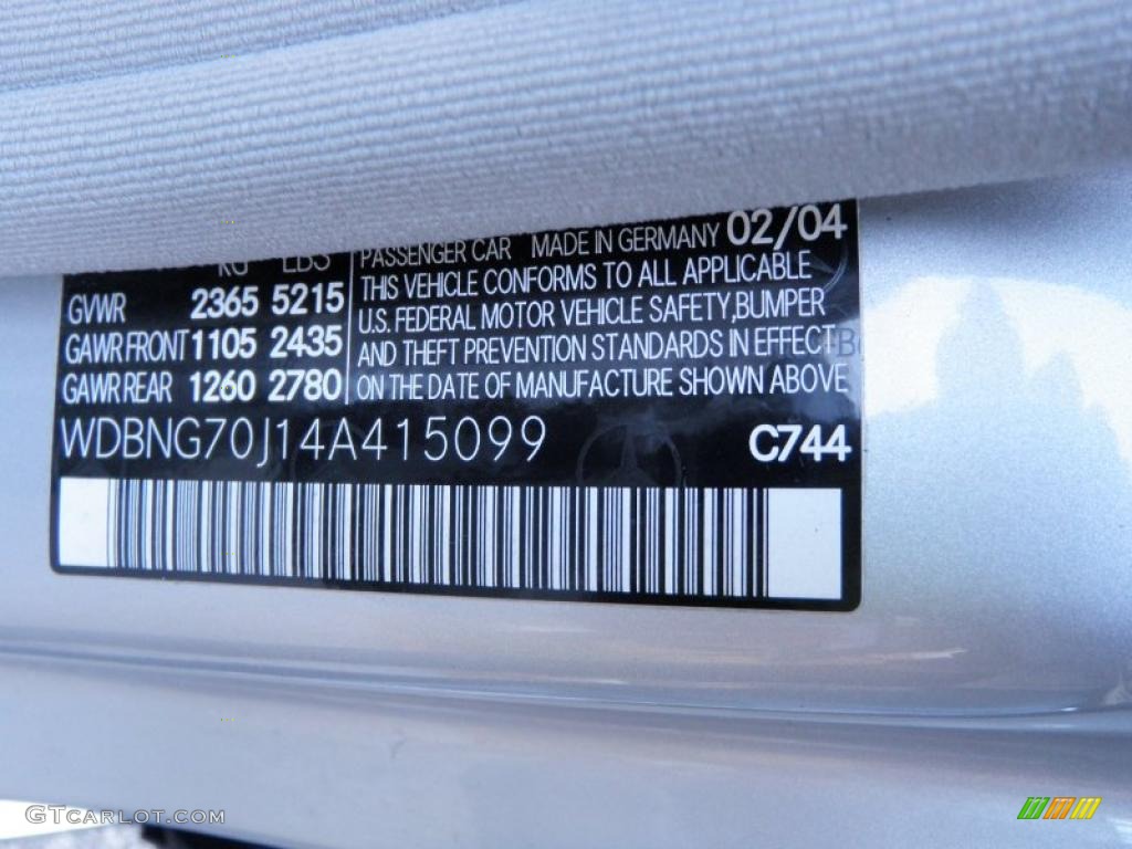 2004 S 430 Sedan - Brilliant Silver Metallic / Ash photo #58