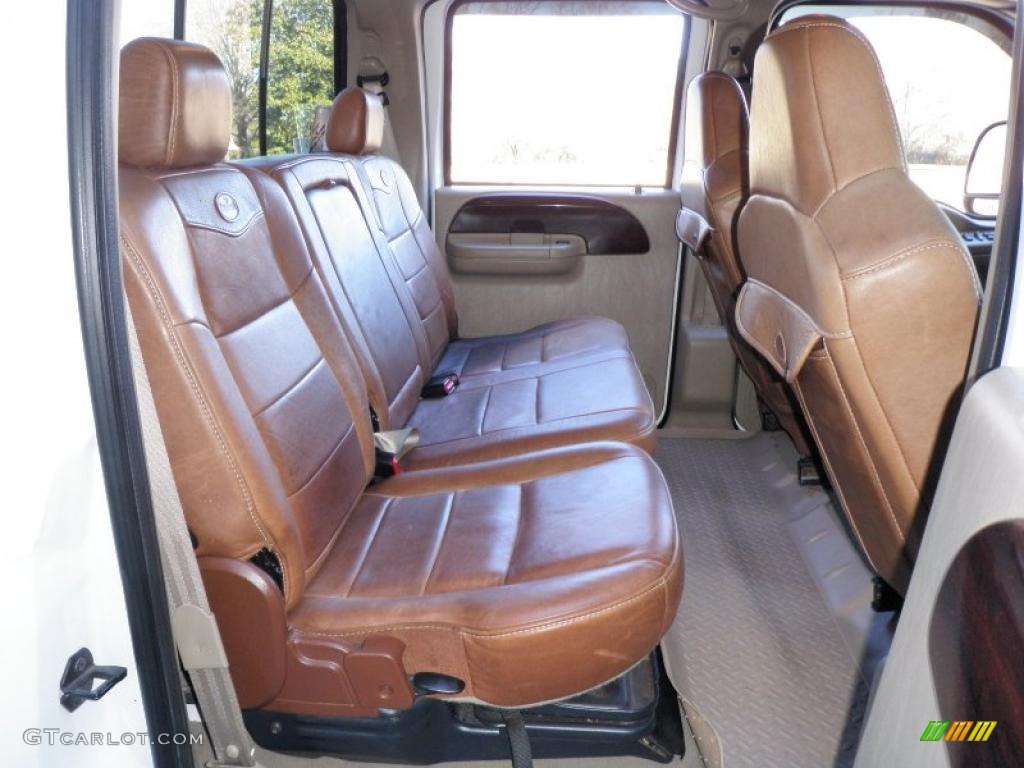 2006 F350 Super Duty King Ranch Crew Cab 4x4 Dually - Oxford White / Castano Brown Leather photo #42