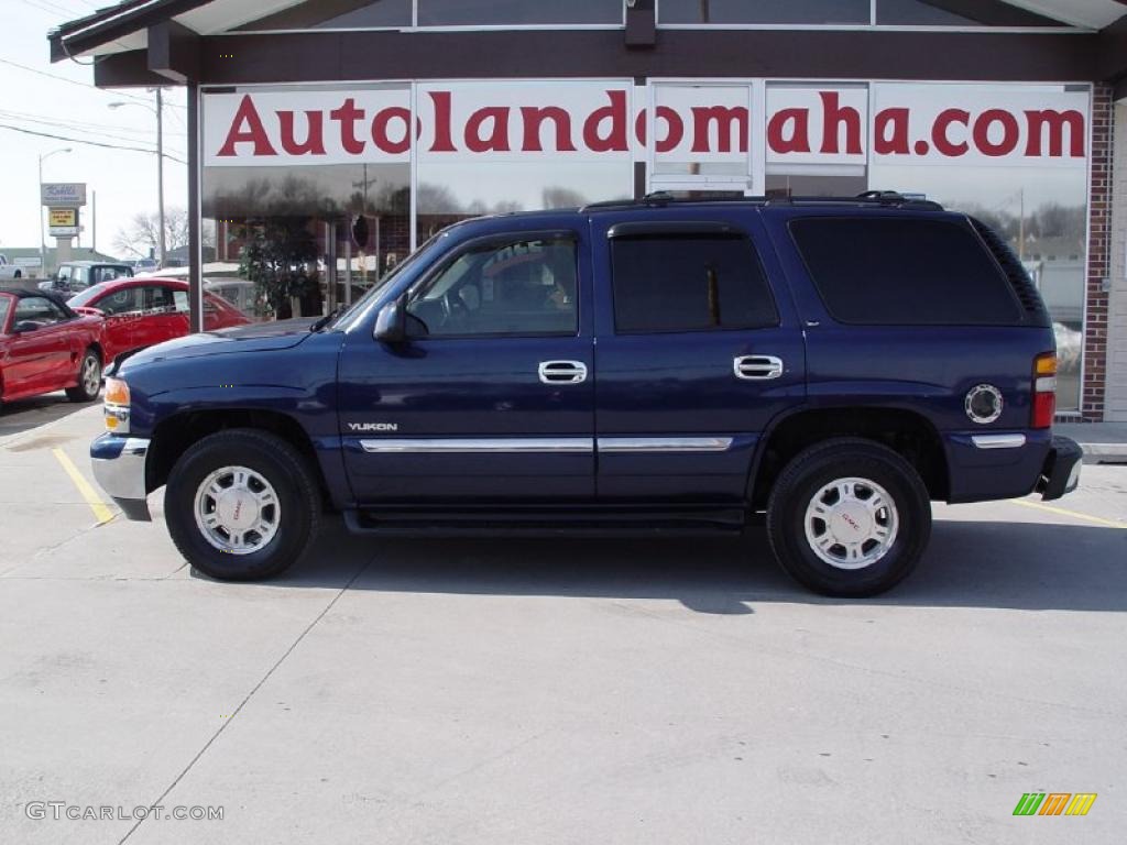 2001 Yukon SLT 4x4 - Indigo Blue Metallic / Medium Dark Pewter/Shale photo #1