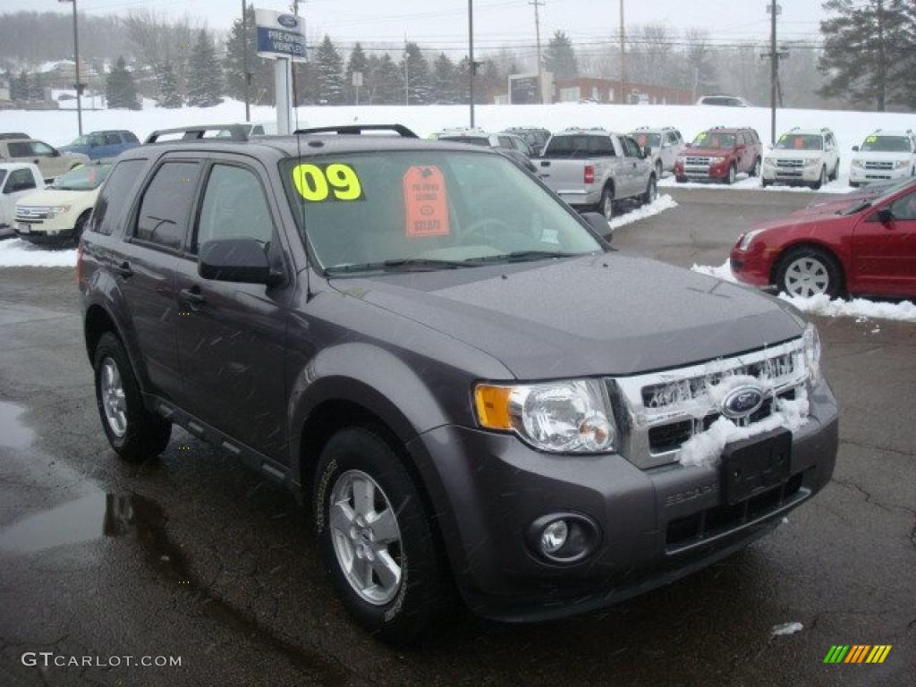 2009 Escape XLT V6 4WD - Sterling Grey Metallic / Stone photo #6