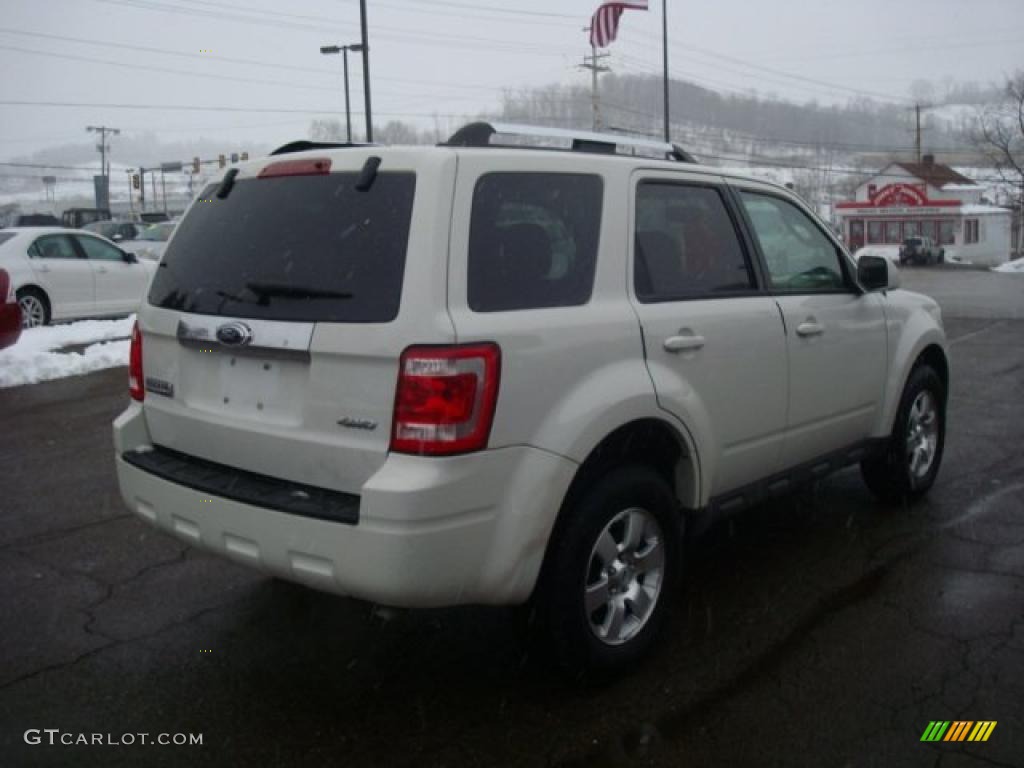 2009 Escape Limited V6 4WD - White Suede / Camel photo #4