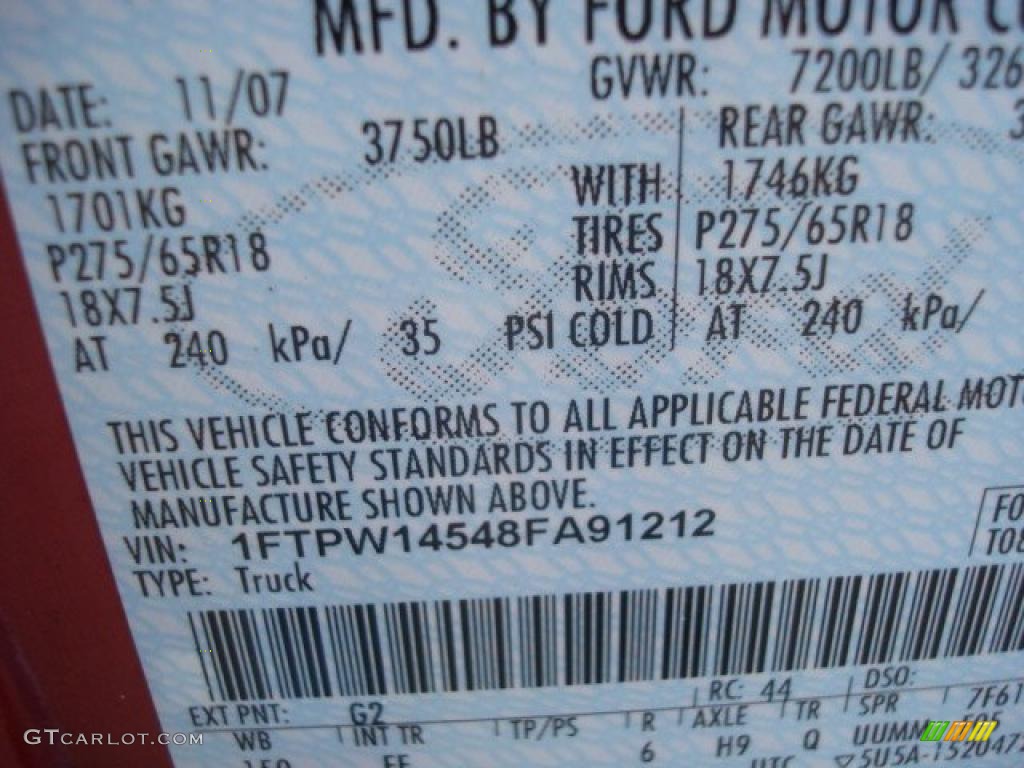 2008 F150 XLT SuperCrew 4x4 - Bright Red / Medium/Dark Flint photo #19