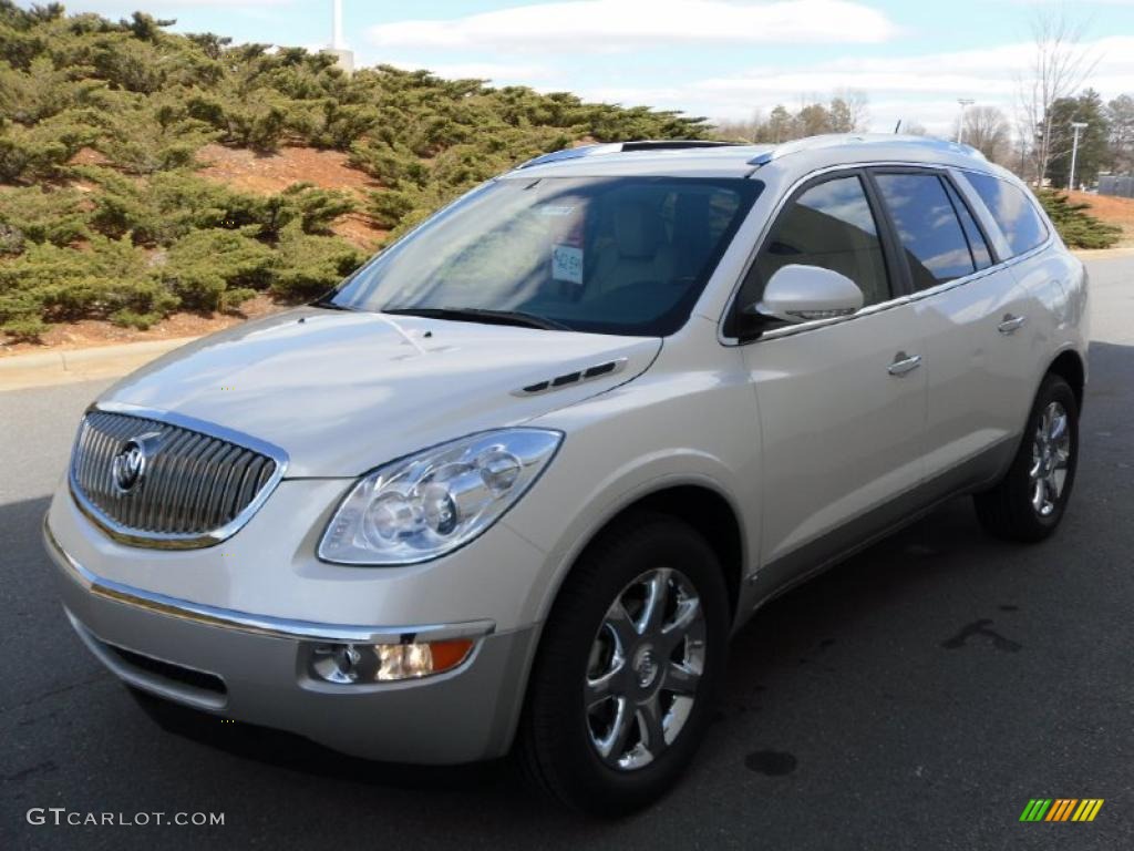 2010 Enclave CXL - White Diamond Tricoat / Cashmere/Cocoa photo #1
